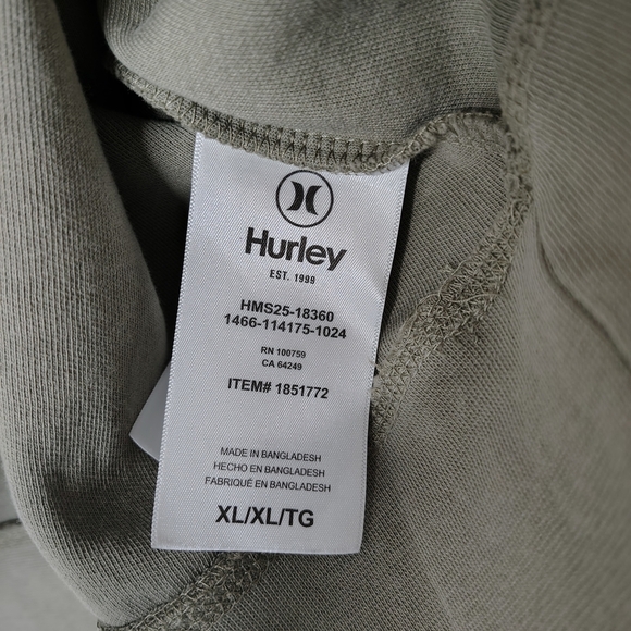 Hurley Men's Crewneck Sweatshirt Sz XL Embroidered Logo - Picture 11 of 14